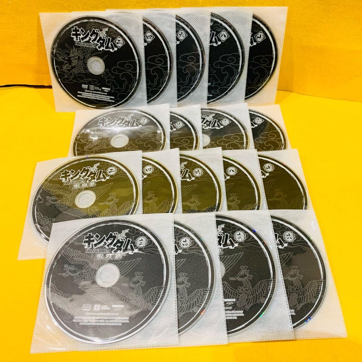 新品ケース交換済み　キングダム1期+2期 DVD全38巻 キングダム アニメ 第一期＋第二期(飛翔編) 全巻 dvd 計38巻｜Yahoo